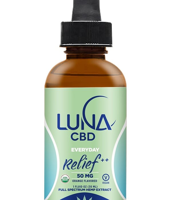 LUNA CBD Luna Everyday RELIEF++, 1500mg 1oz.