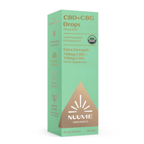 Nuume Organics Nuume Organics Full Spectrum Extra Strength CBG+CBD, Citrus Mint, 1oz Nuume Organics Nuume Organics Full Spectrum Extra Strength CBG+CBD, Citrus Mint, 1oz