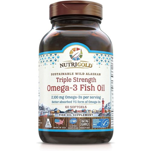 Nutrigold Nutrigold Triple Strength Omega-3 Fish Oil, 60sg Nutrigold Nutrigold Triple Strength Omega-3 Fish Oil, 60sg