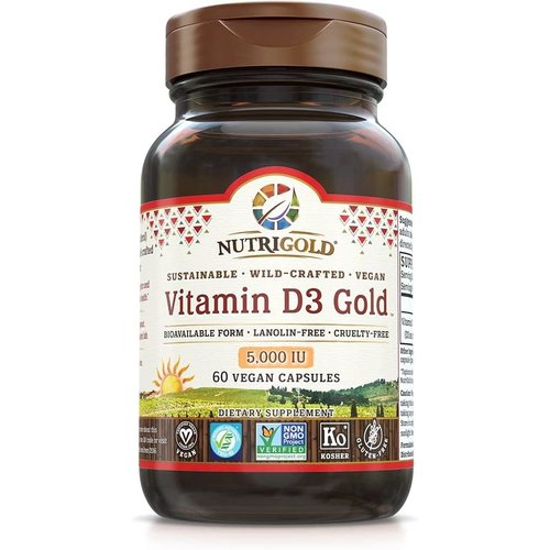 Nutrigold Nutrigold Vitamin D3 Gold 5000IU, 60vc Nutrigold Nutrigold Vitamin D3 Gold 5000IU, 60vc