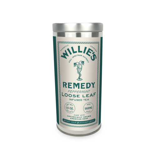 Willie's Remedy Willie's Remedy Hemp-Infused Peppermint Tea Tin, 1.2oz Willie's Remedy Willie's Remedy Hemp-Infused Peppermint Tea Tin, 1.2oz