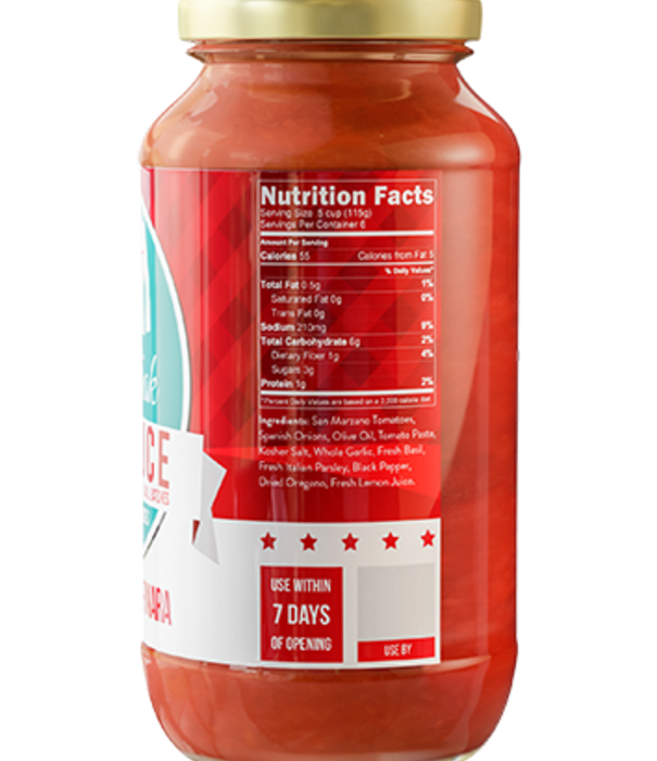 Frik & Frak Frik & Frak Sauce, Classic Marinara Sauce, 24oz.