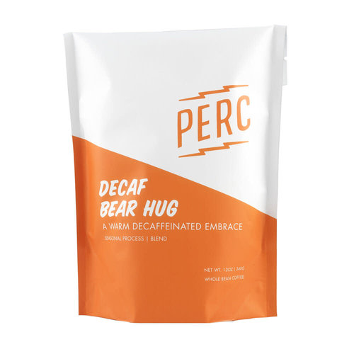 Perc Coffee Perc Coffee, Decaf, Bear Hug, 12 oz. Perc Coffee Perc Coffee, Decaf, Bear Hug, 12 oz.