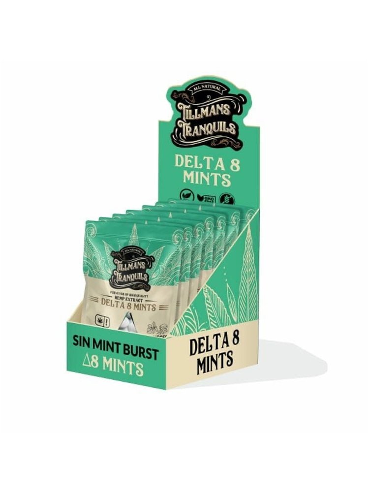 Tillman's Tranquils Tillman's Tranquils Delta 8 THC Mints, Sin Mint/Peppermint 10mg, 10ct