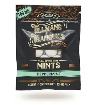 Tillman's Tranquils CBD Mints, Peppermint, 10mg, 10ct