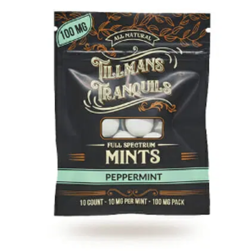 Tillman's Tranquils Tillman's Tranquils CBD Mints, Peppermint, 10mg, 10ct Tillman's Tranquils Tillman's Tranquils CBD Mints, Peppermint, 10mg, 10ct