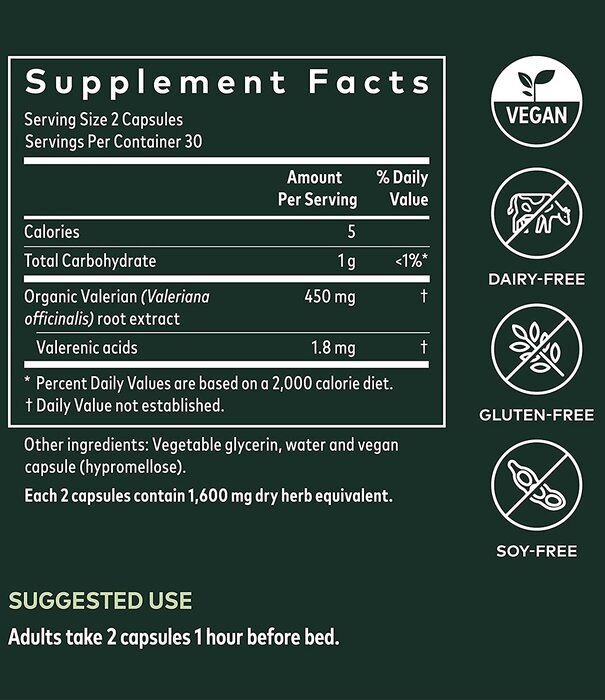 GAIA HERBS Gaia Valerian Root LP, 60cp