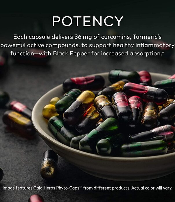 GAIA HERBS Gaia Turmeric Supreme Extra Strength, 120cp