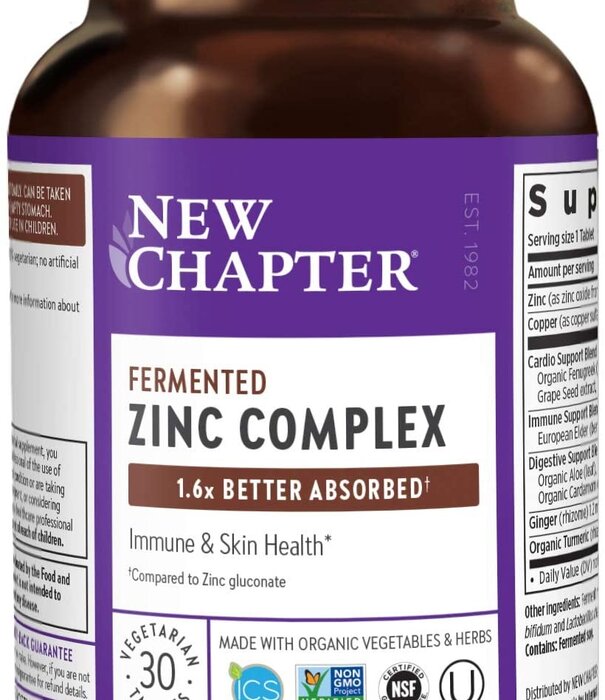 NEW CHAPTER New Chapter Fermented Zinc Complex, 30t