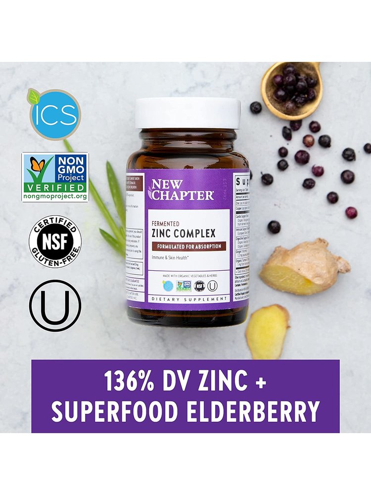 NEW CHAPTER New Chapter Fermented Zinc Complex, 30t