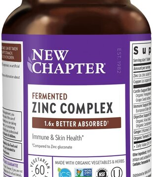 New Chapter Fermented Zinc Complex 60t