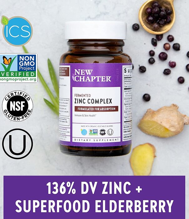 NEW CHAPTER New Chapter Fermented Zinc Complex 60t