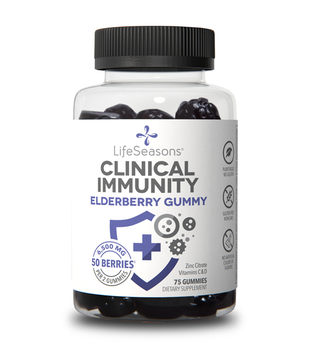 Lifeseasons Clinical Immunity, Elderberry Gummies, 75ct