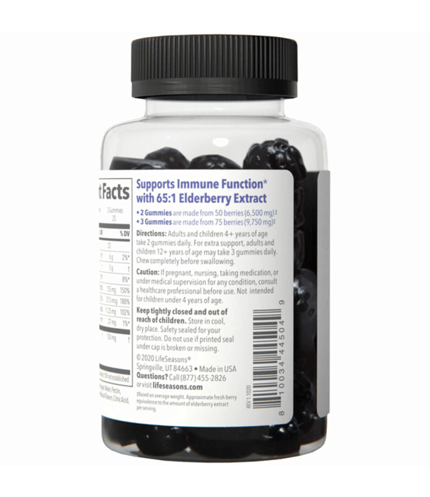 Lifeseasons Lifeseasons Clinical Immunity, Elderberry Gummies, 75ct