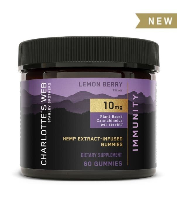 CHARLOTTE'S WEB Charlotte's Web Immunity Gummies, Lemon Berry, 60ct