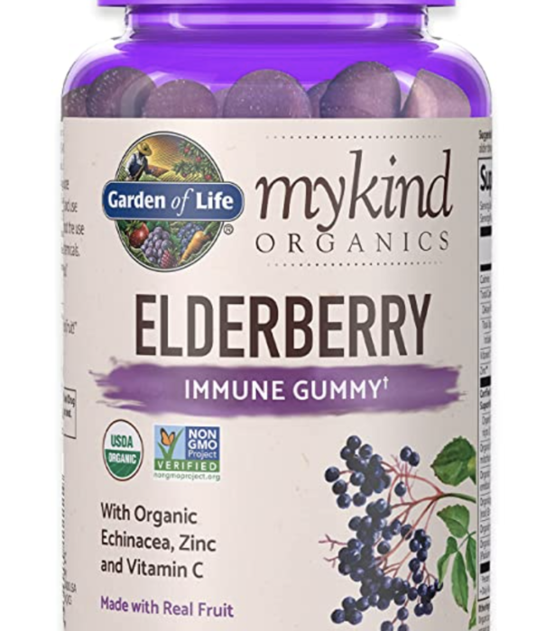 GoL Organics Herbal Elderberry Gummies, 120ct