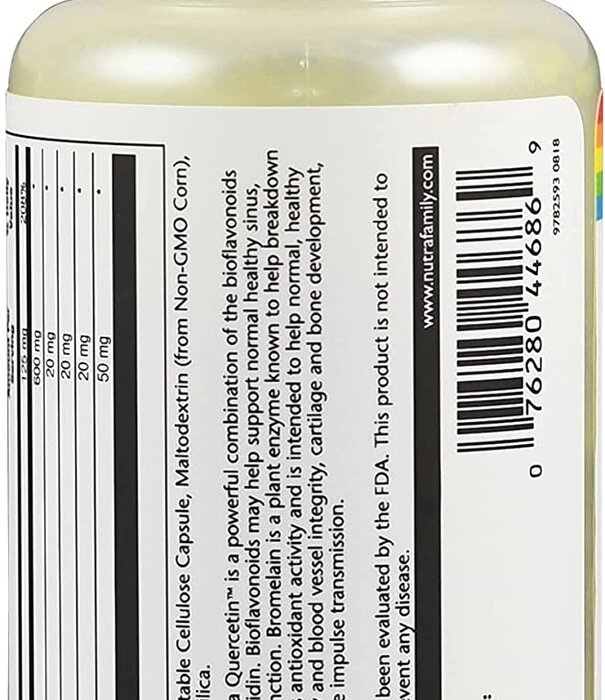 Solaray Mega Quercetin 600mg 60v