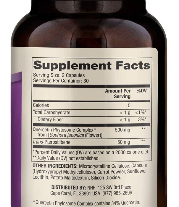 Dr. Mercola Dr. Mercola Quercetin & Pterostilbene, 60cp