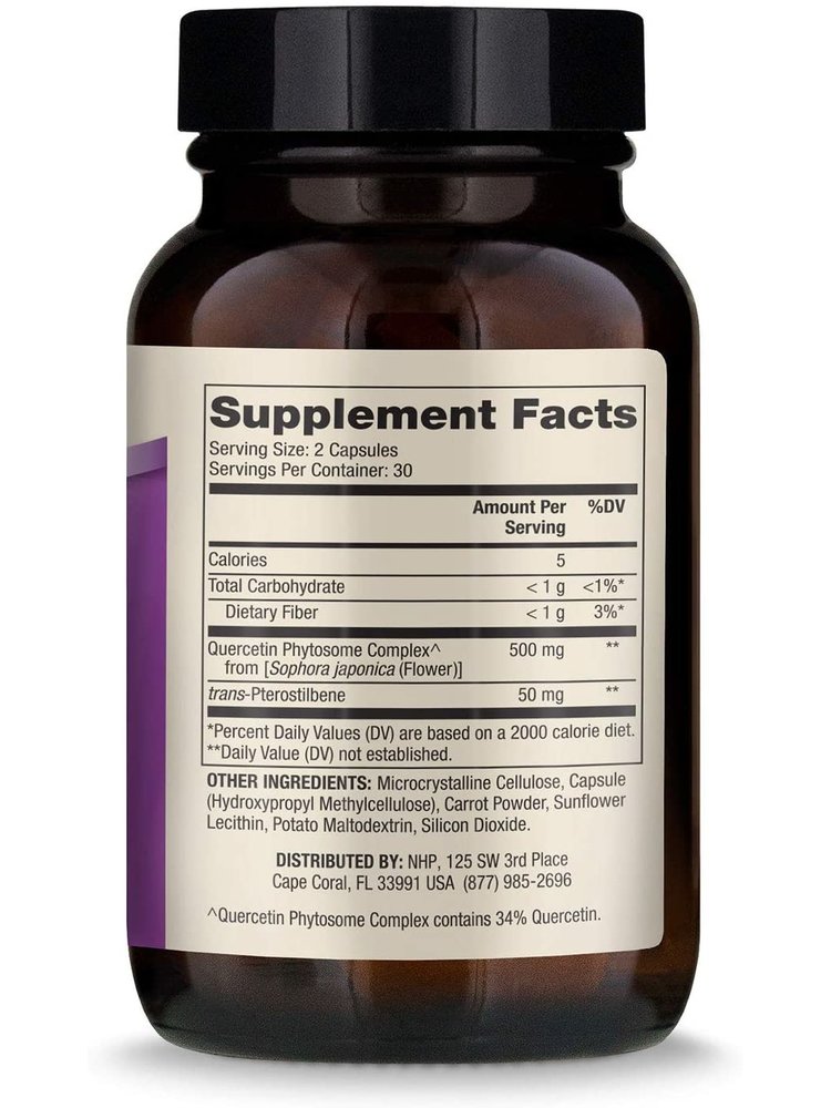 Dr. Mercola Dr. Mercola Quercetin & Pterostilbene, 60cp