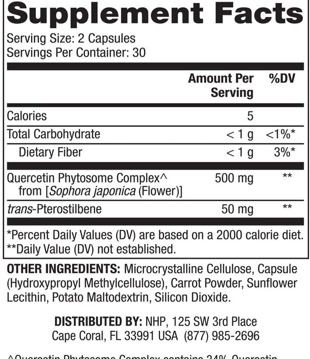 Dr. Mercola Dr. Mercola Quercetin & Pterostilbene, 60cp