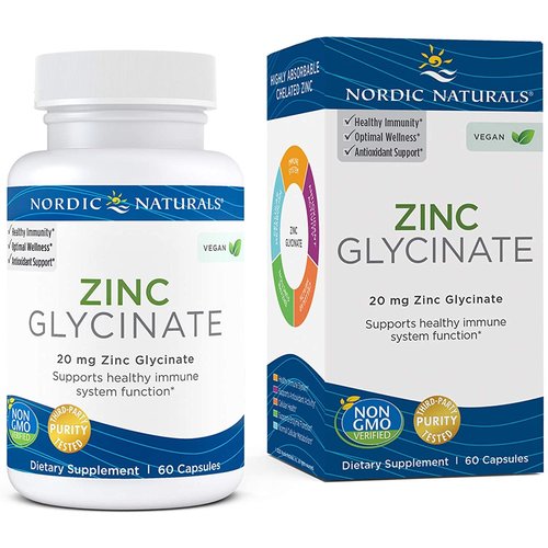 Nordic Naturals Nordic Naturals ZInc Glycinate, 60cp Nordic Naturals Nordic Naturals ZInc Glycinate, 60cp