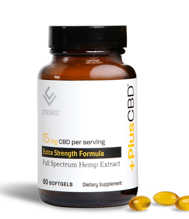 PLUS CBD PlusCBD Extra Strength Formula Softgels, 15mg, 60sg