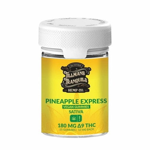 Tillman's Tranquils Tillman's Tranquils D9 Gummies, Pineapple Express, 12mg, 15ct