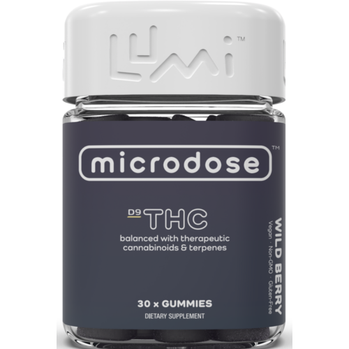 Lumi Microdose D9 Gummies, Wild Berries, 30ct