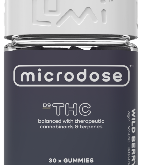 Lumi Microdose D9 Gummies, Wild Berries, 30ct