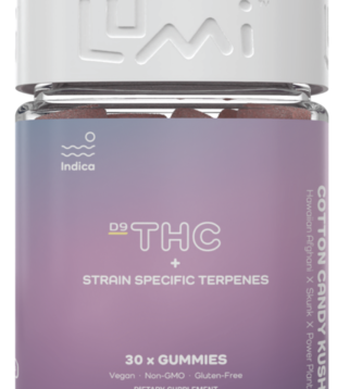 Lumi Cotton Candy Kush D9 Gummies, 30ct