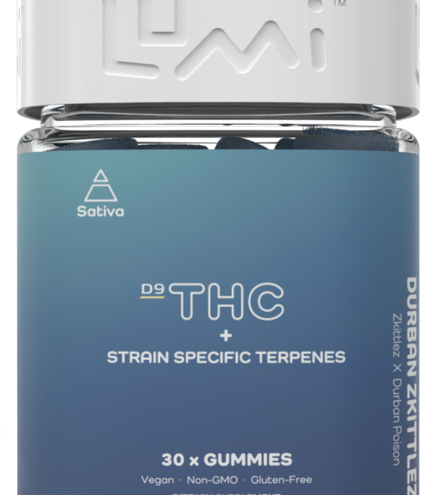 Lumi Durban Zkittlez D9 Gummies, 30ct