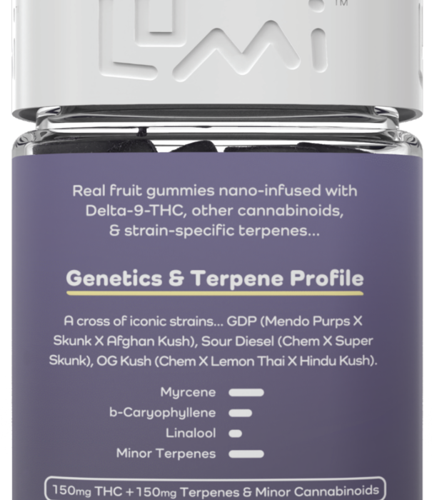 Lumi Grandaddy Sour D9 Gummies, 30ct