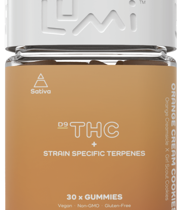 Lumi Orange Cream Cookies D9 Gummies, 30ct