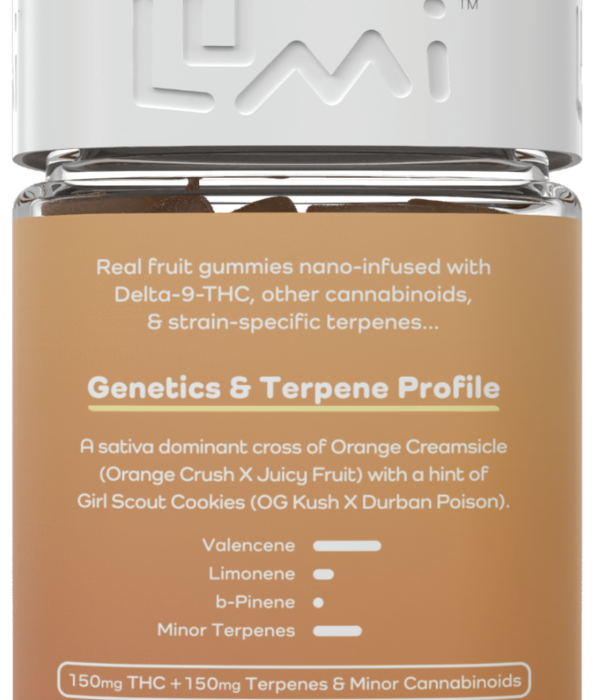 Lumi Orange Cream Cookies D9 Gummies, 30ct