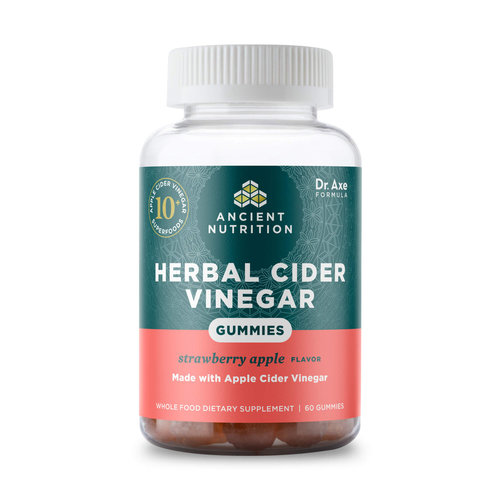Ancient Nutrition Ancient Nutrition Herbal Cider Vinegar Gummies, Strwbry Apple, 60ct. Ancient Nutrition Ancient Nutrition Herbal Cider Vinegar Gummies, Strwbry Apple, 60ct.
