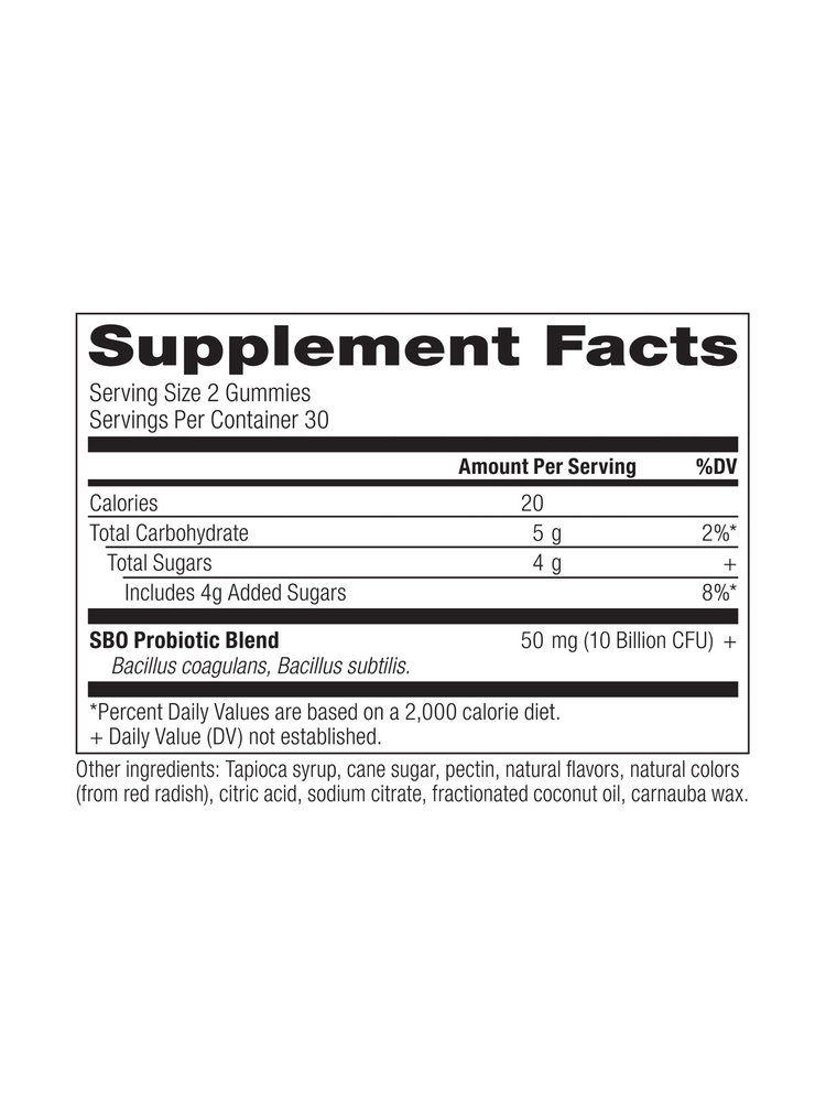 Ancient Nutrition Ancient Nutrition SBO Probiotic Gummies, Berry, 60ct.