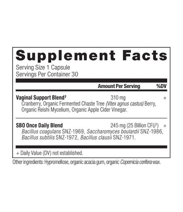 Ancient Nutrition Ancient Nutrition SBO Probiotic, Once Daily, Vaginal, 30ct.