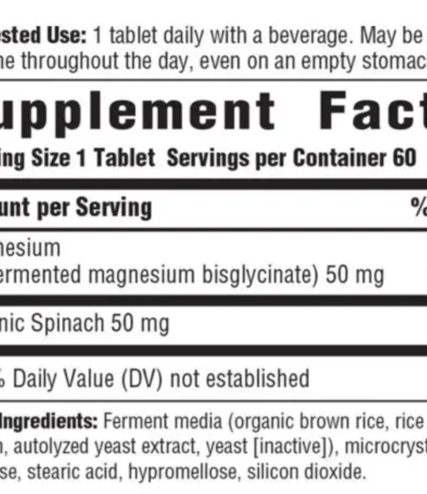 MegaFood Magnesium, 60t
