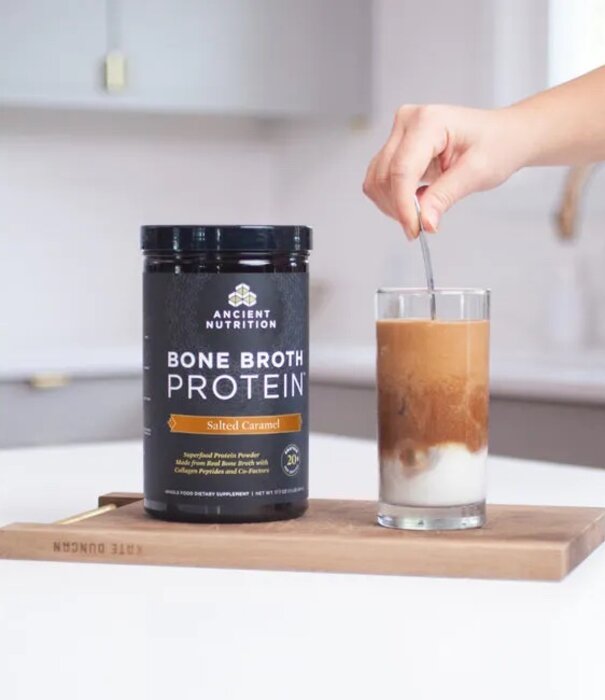 Ancient Nutrition Ancient Nutrition Bone Broth Protein, Salted Caramel,  20srv