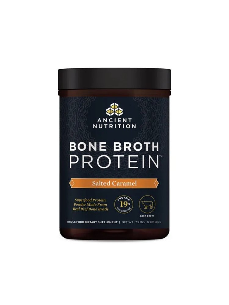 Ancient Nutrition Ancient Nutrition Bone Broth Protein, Salted Caramel,  20srv