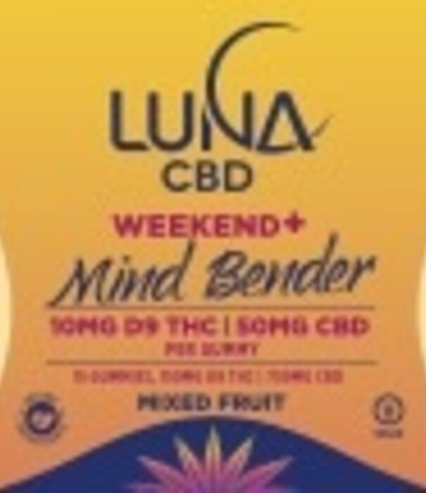 LUNA CBD Luna Weekend+ 10mg D9 Gummies: Mind Bender