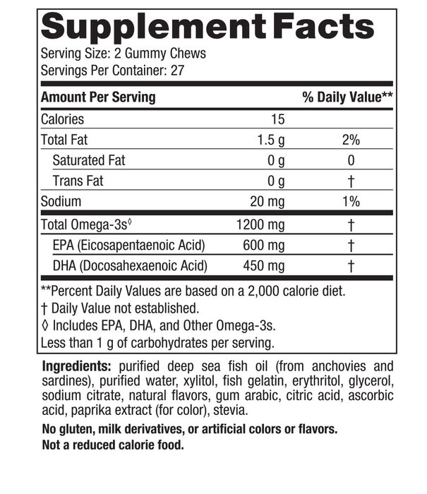Nordic Naturals Nordic Naturals Ultimate Omega, Zero Sugar Gummies, 54ct