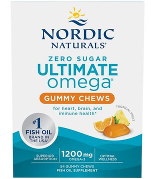 Nordic Naturals Ultimate Omega, Zero Sugar Gummies, 54ct