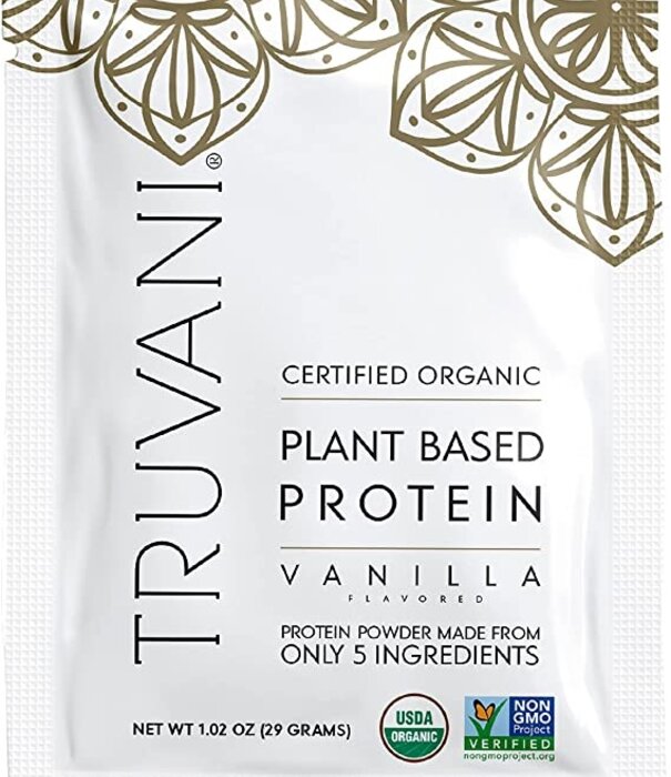 Truvani Vanilla Plant Protein Powder, 1.02oz.