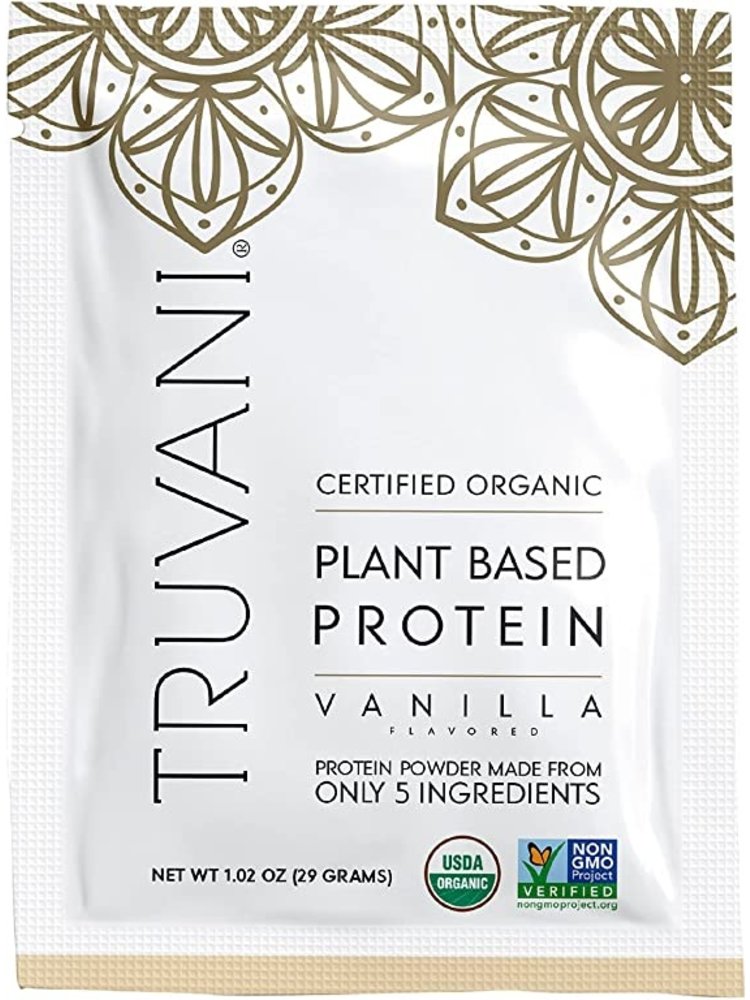 Truvani Vanilla Plant Protein Powder, 1.02oz.