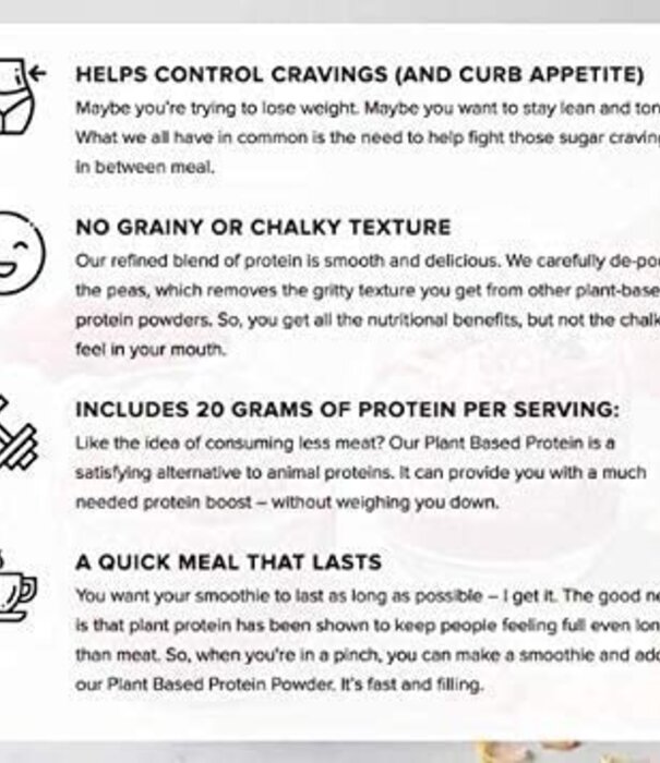 Truvani Vanilla Plant Protein Powder, Box of 10