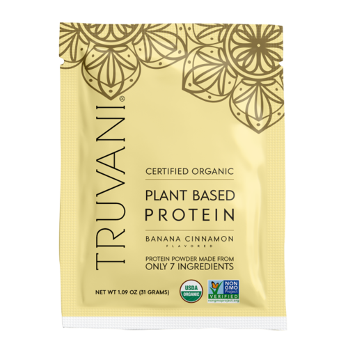 Truvani Banana Cinnamon Plant Protein Powder, 1.09oz.