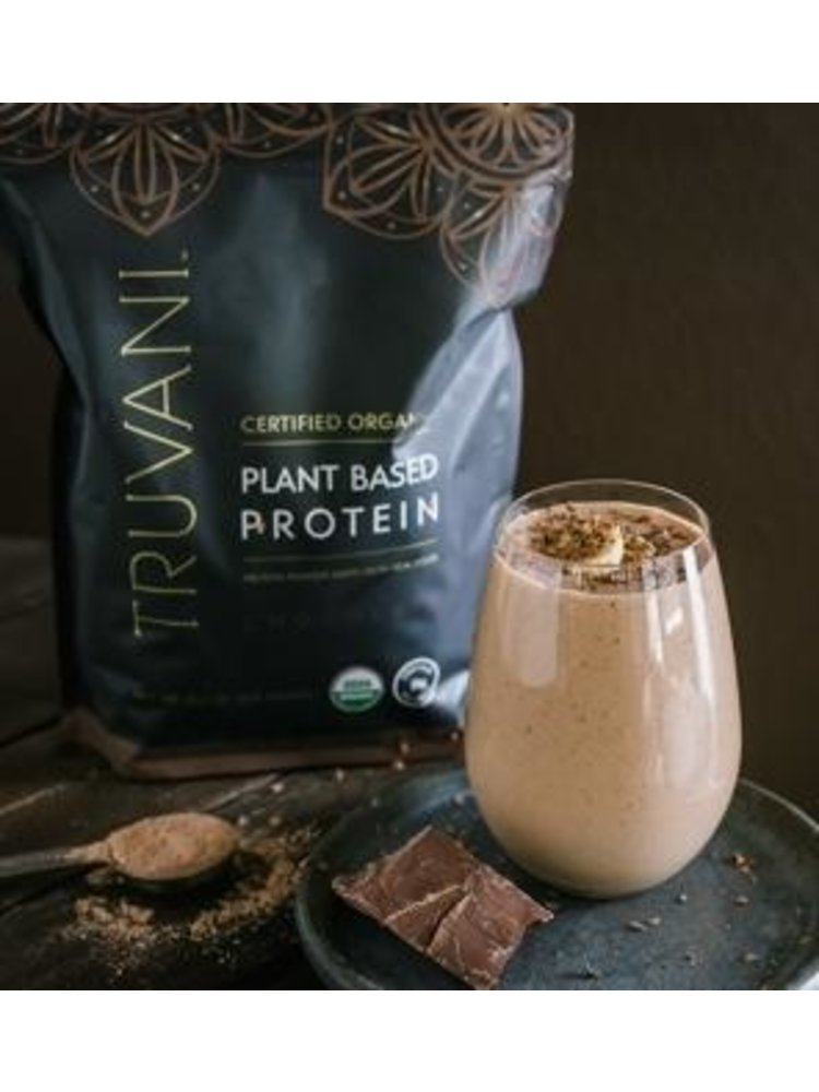 Truvani Chocolate Plant Protein Powder, 23.63oz.