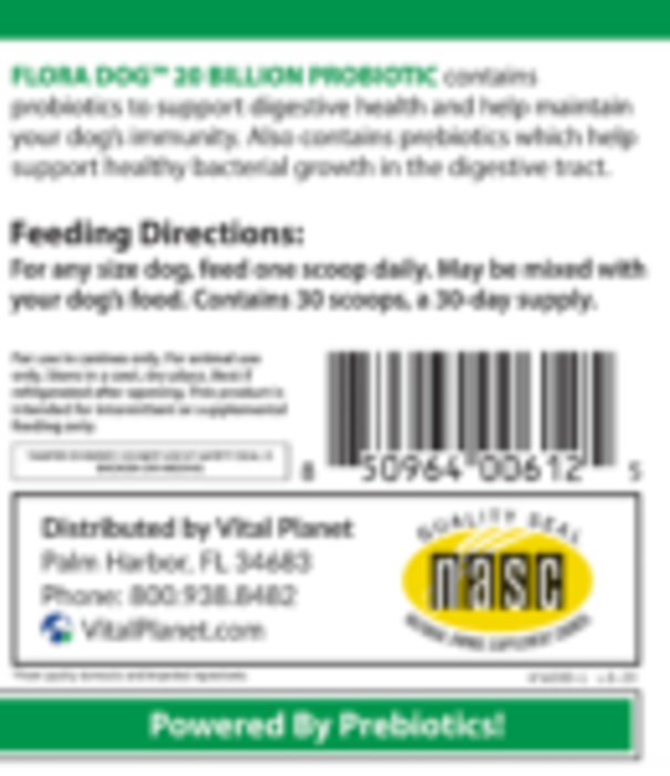 Vital Planet Flora Dog, 20 Billion Powder, 111g.