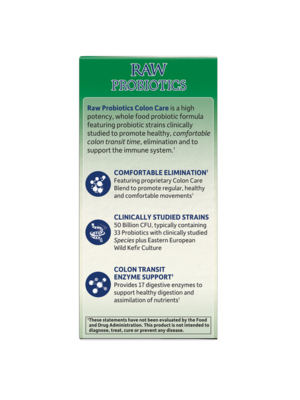GoL Raw Probiotics Colon Care, Refrig, 30cp
